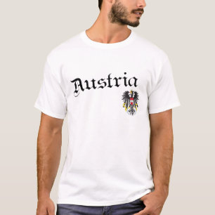 T-shirts Áustria e brasão