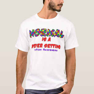 T-shirts Autism Normal é uma configuração de secador