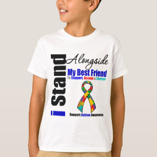 T-shirts Autismo que eu estou ao lado de meu melhor amigo