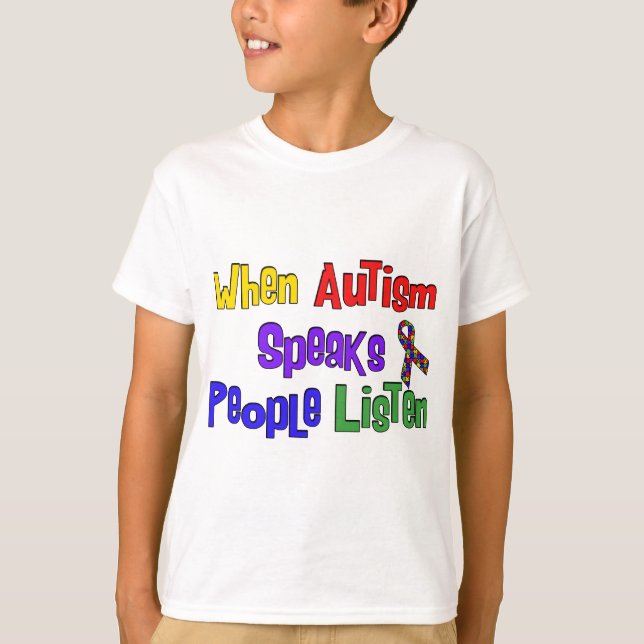 T-shirts Autismo Speaks (Frente)
