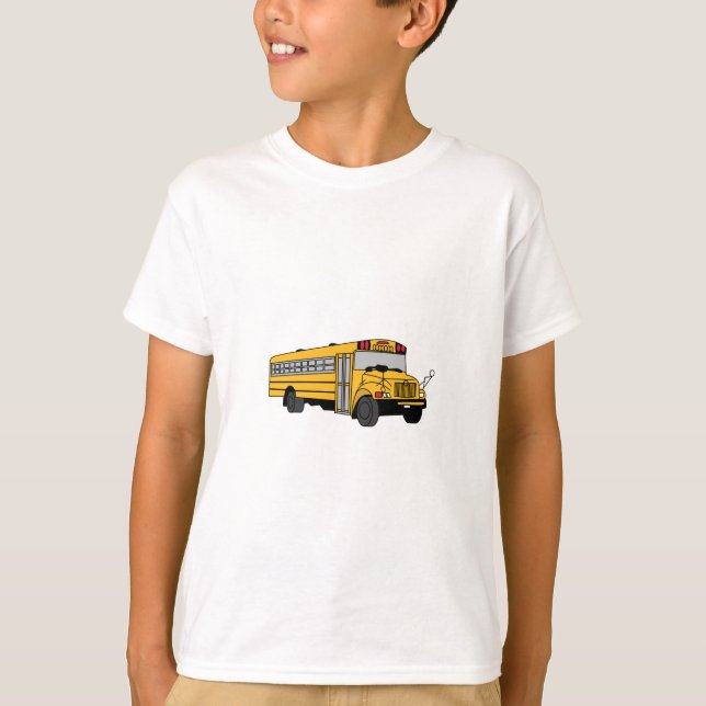 T-shirts Auto escolar pequeno (Frente)