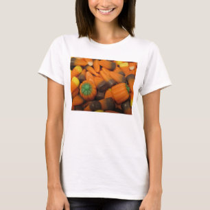 T-shirts Autumn Candy Corn Womens Spaghetti Tank