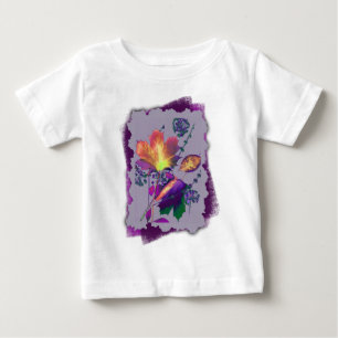 T-shirts Autumn Leaves em Lilac com Roxo