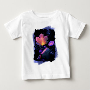 T-shirts Autumn Leaves em Neon e Azul