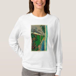 T-shirts Avenida do oceano e praia do leste de BeachLong,