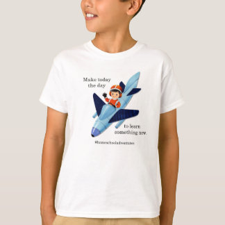 T-shirts Aventura de Homeschool Rocket retro que aprende a