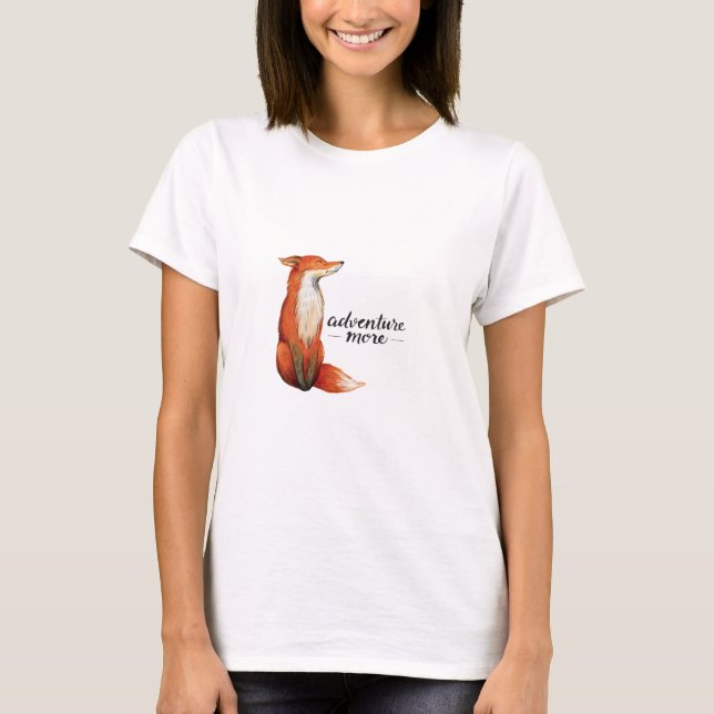 T-shirts aventura mais raposa (Frente)