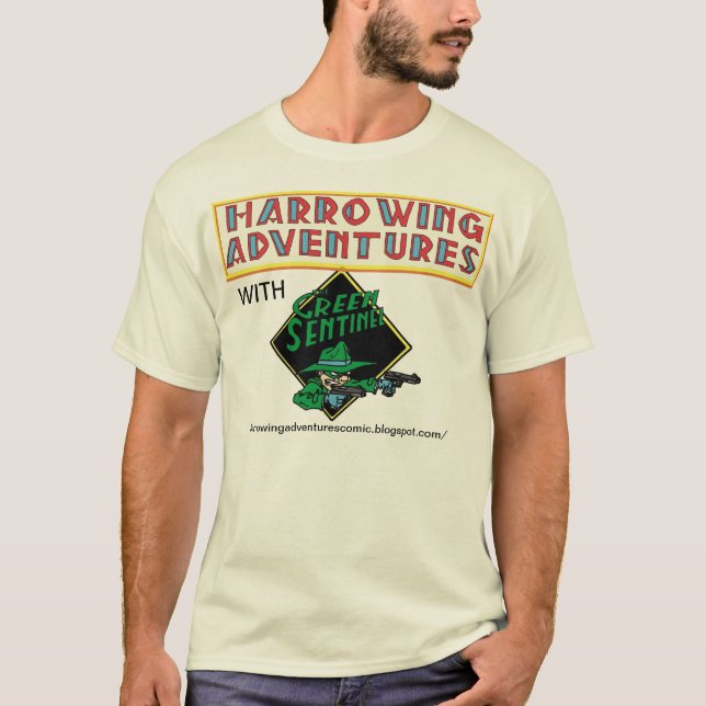 T-shirts Aventuras horrorosos com a sentinela verde! (Frente)