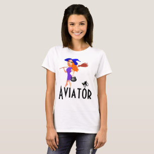 T-shirts Aviador engraçado personalizável