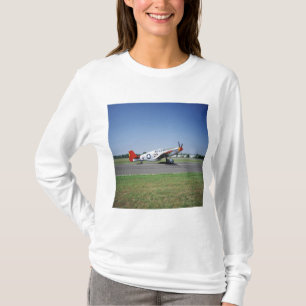 T-shirts avião P-51 C Tuskegee Red Tail no CAF Air