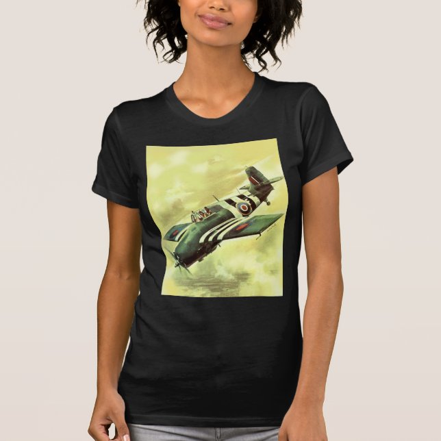 T-shirts Avião Vintage (Frente)