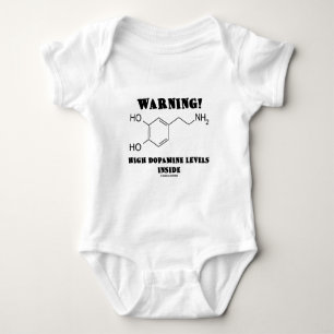 T-shirts Aviso! Níveis altos da dopamina para dentro
