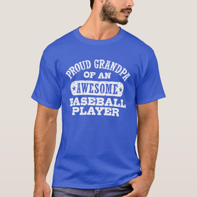 T-shirts Avô de baseball (Frente)