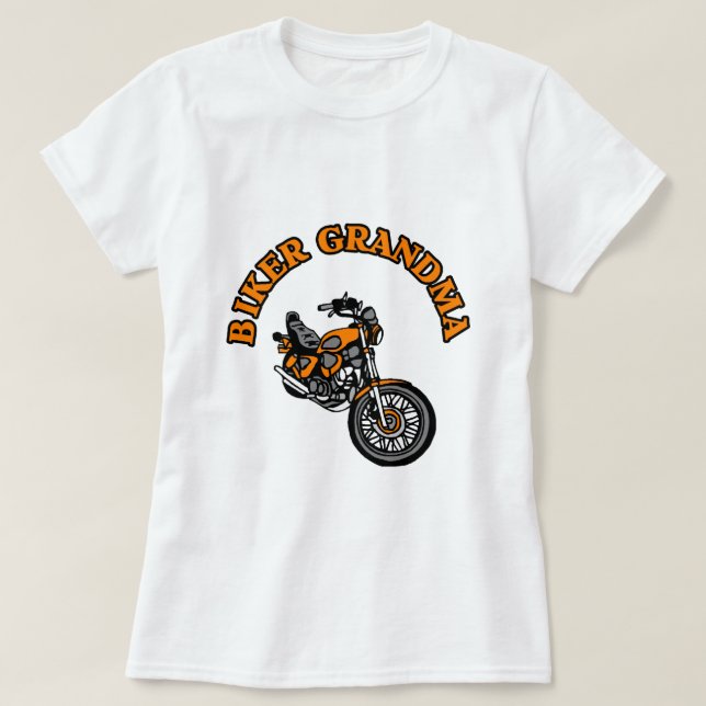 T-SHIRTS AVÓ DO MOTOCICLISTA (Frente do Design)