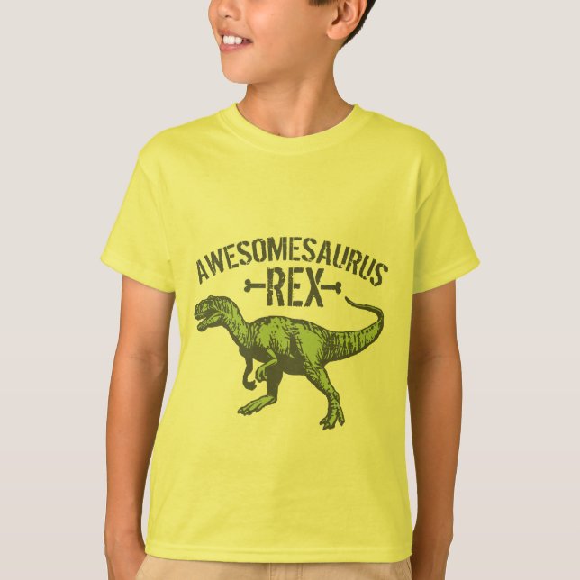 T-shirts Awesomesaurus Rex (Frente)