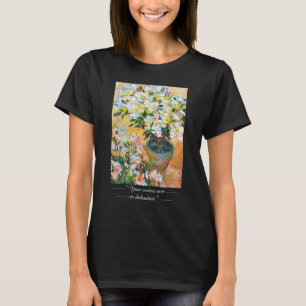T-shirts Azáleas brancas em um pote, Claude Monet 1885