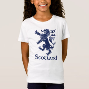 T-shirts Azuis marinhos desenfreados escoceses do leão