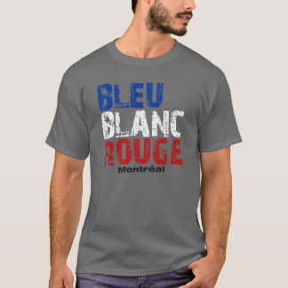 T-SHIRTS AZUL, BLANC, VERMELHO