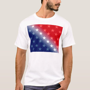 T-shirts azul branco patriótico americano