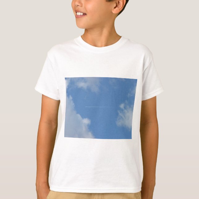 T-shirts Azul céu (Frente)