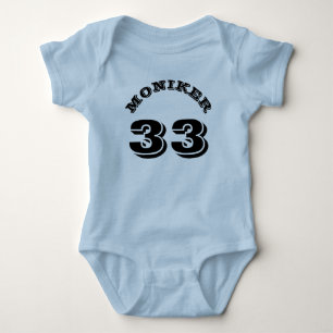 T-shirts Azul claro e bebê preto   Design de Sports Jersey
