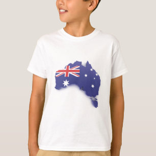 T-shirts Azul de Austrália