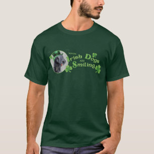 T-shirts Azul de Kerry Terrier do dia de St Patrick