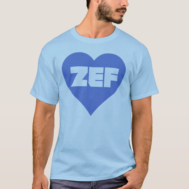 T-SHIRTS AZUL DE ZEF (Frente)