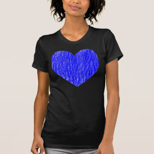 T-shirts - Azul dentro escrito