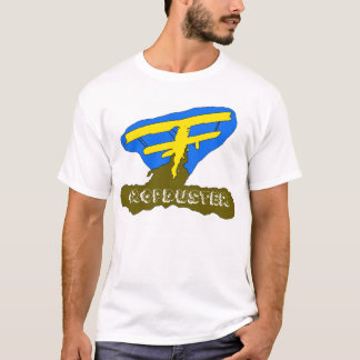 T-shirts azul do cropduster