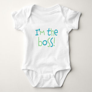 T-shirts Azul e Verde "Eu sou o chefe!"