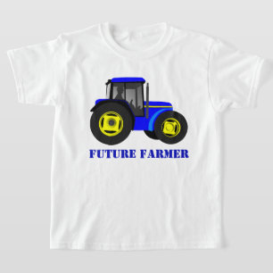 T-shirts Azul futuro do fazendeiro