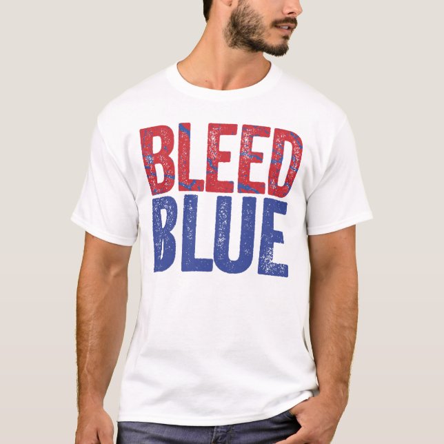 T-shirts Azul sangrado (Frente)