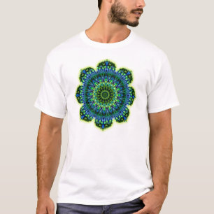 T-shirts Azul verde Mandala