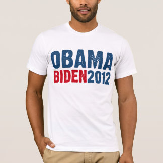 T-shirts Azul/vermelho de Obama Biden