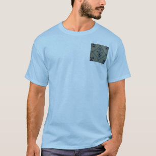 T-shirts Azulejo Azul Delft - Vaso com Flores e Buquê