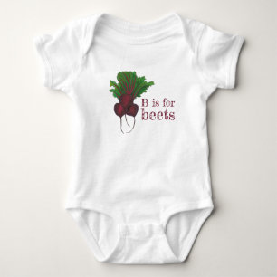 T-shirts B é para Beets Red Beet Root Vegetarie Veggie