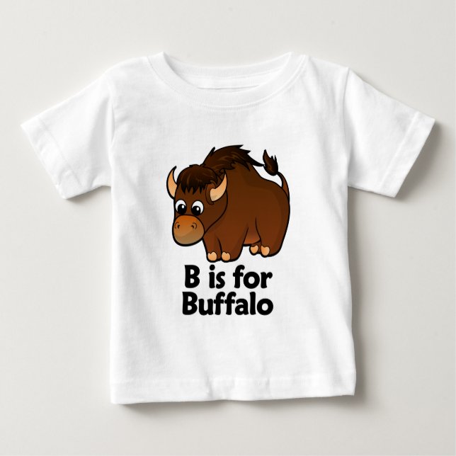 T-shirts B é para o búfalo (Frente)