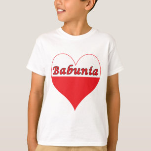 T-shirts Babunia Polonês Heart