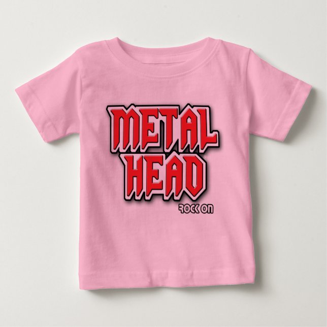 T-shirts BABY - Cabeça de metal (Frente)