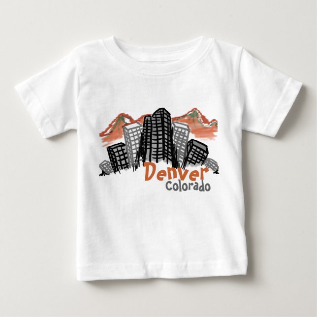 T-shirts Baby Denver Colorado (Frente)