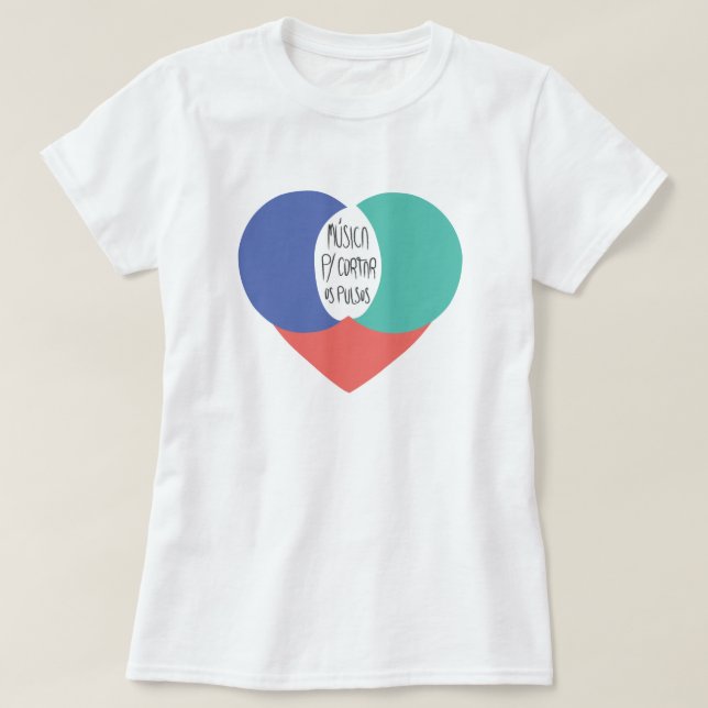 T-shirts Baby-doll Música Para Cortar Os Pulsos (Frente do Design)