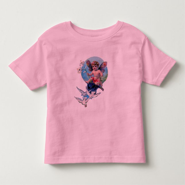 T-SHIRTS BABY FAIRY COM DOVES (Frente)