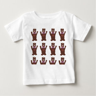 T-shirts Baby Fine Jersey T-Shirt, White Bears