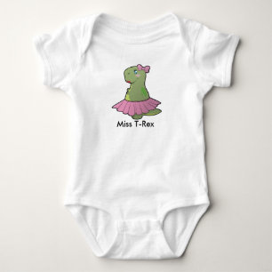 T-shirts Baby Girl Dinosaur Miss T-Rex Bodycase