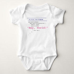 T-shirts Baby Girl First Java Program