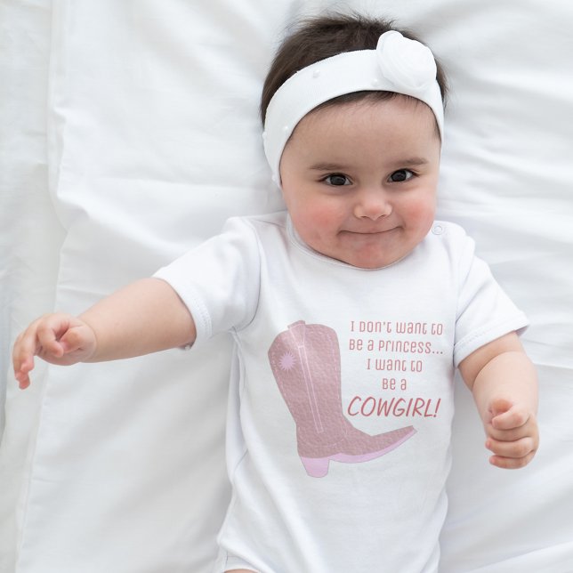 T-shirts Baby Girl Princess Cowgirl Cute (Criador carregado)