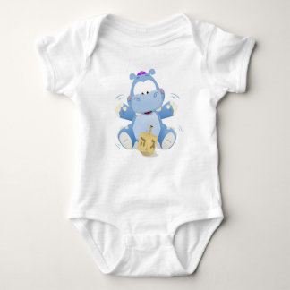 T-shirts Baby Hippo com Dreidel