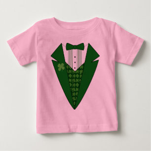 T-shirts Baby Leprechaun Irish Tuxedo
