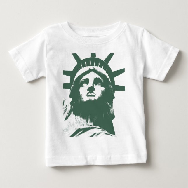 T-shirts Baby New York Shirt Statu of Liberty Baby Souveni (Frente)